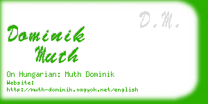 dominik muth business card